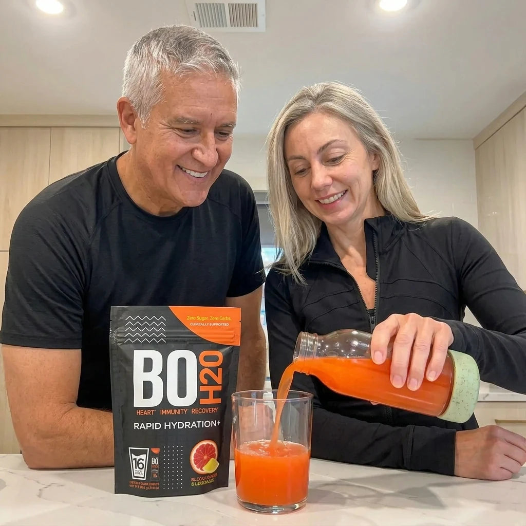 Couple preparing Bo H2O together